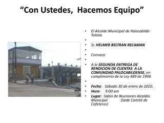 con ustedes hacemos equipo