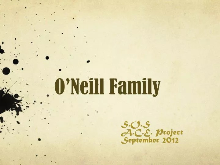 o neill family