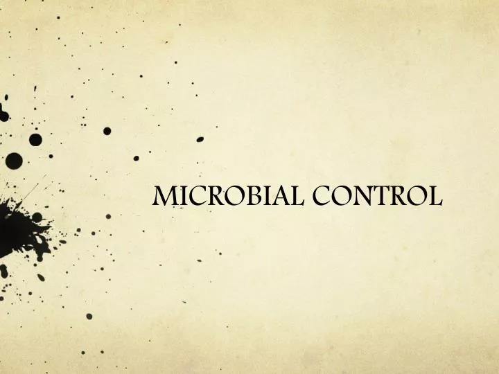 microbial control