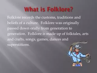 What is Folklore?