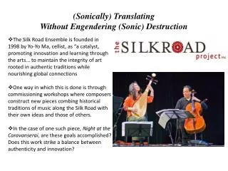 (Sonically) Translating Without Engendering (Sonic) Destruction