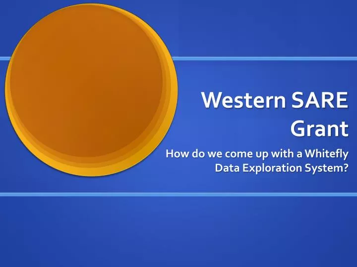 western sare grant