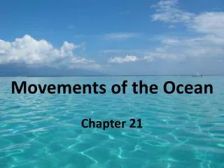 Movements of the Ocean