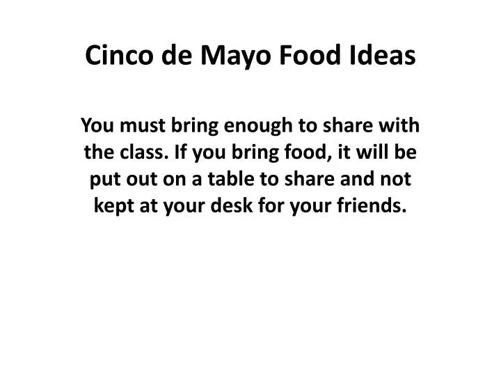 cinco de mayo food ideas