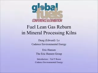 Fuel Lean Gas Reburn in Mineral Processing Kilns