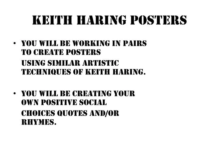 keith haring posters