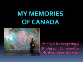 Minhyo Ju (200912054) Professor. Campigotto British &amp; America Essay