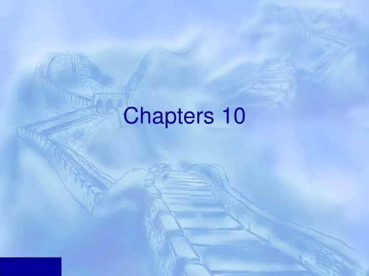 chapters 10