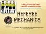 REFEREE MECHANICS - slide 1