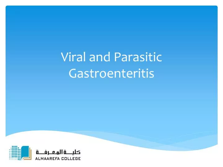 viral and parasitic gastroenteritis