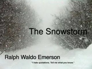 The Snowstorm