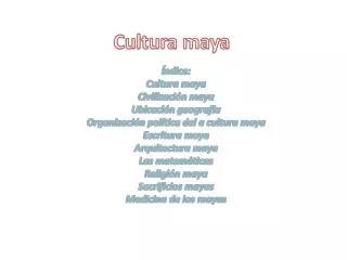 cultura maya