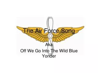 The Air Force Song