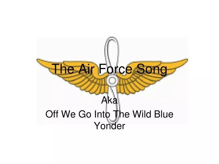 the air force song
