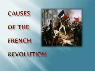 Causes of the French Revolution