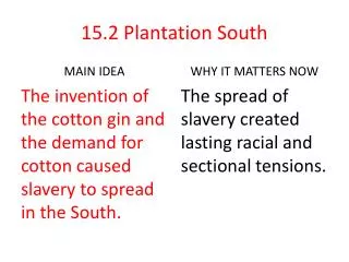 15.2 Plantation South