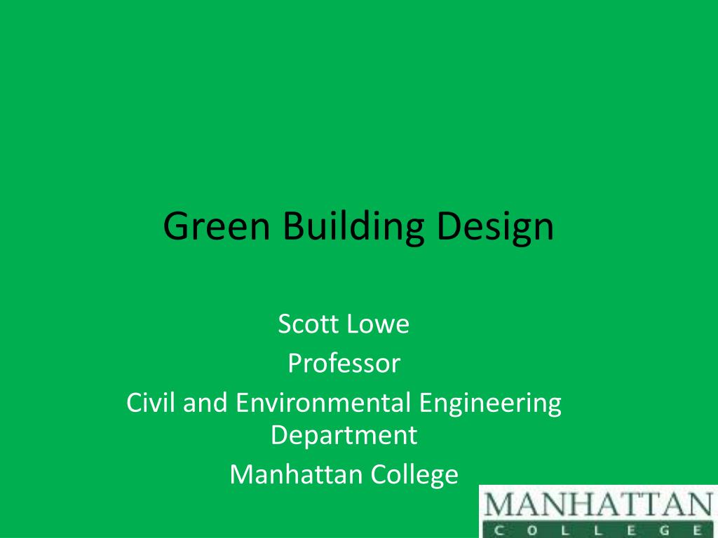PPT - Green Building Design PowerPoint Presentation, free download - ID ...