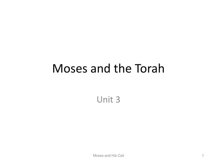 moses and the torah
