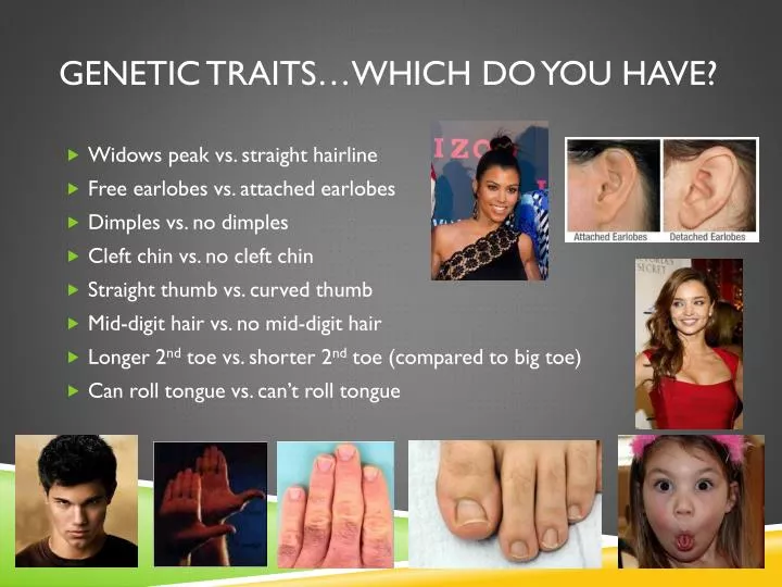genetic traits which do you have
