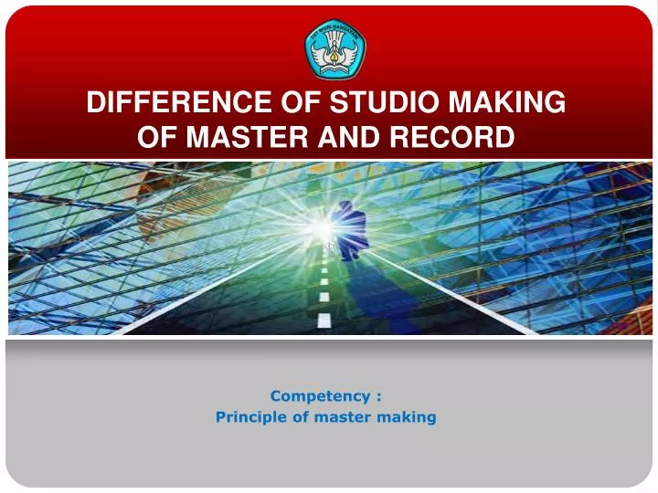 difference of studio making of master and record