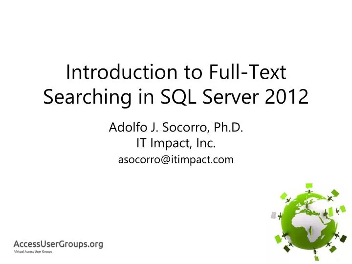 introduction to full text searching in sql server 2012