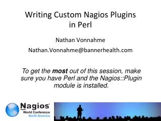 Writing Custom Nagios Plugins in Perl