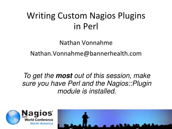 writing custom nagios plugins in perl