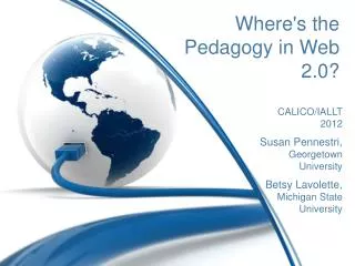 Where's the Pedagogy in Web 2.0?