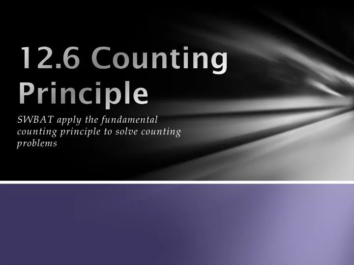 12 6 counting principle