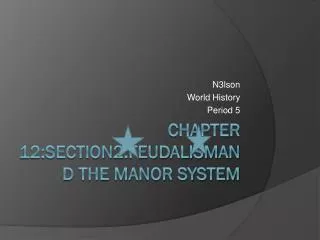 Chapter 12:Section2:Feudalismand the manor system