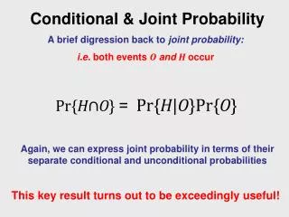 Conditional &amp; Joint Probability