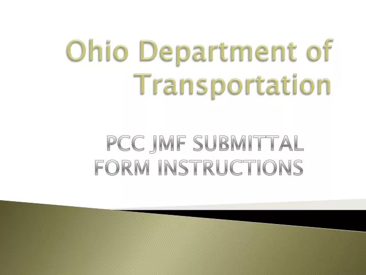 ohio department of transportation
