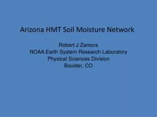 Arizona HMT Soil Moisture Network