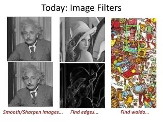 Today: Image Filters