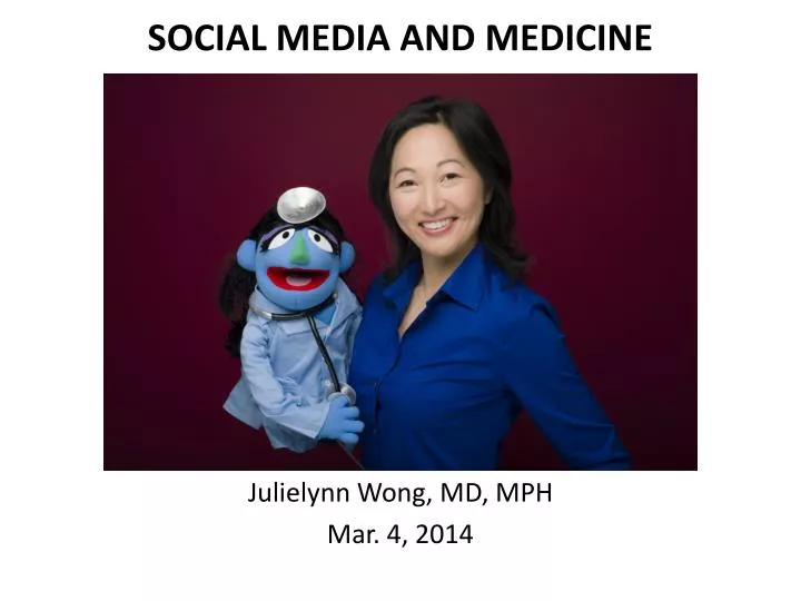 social media and medicine