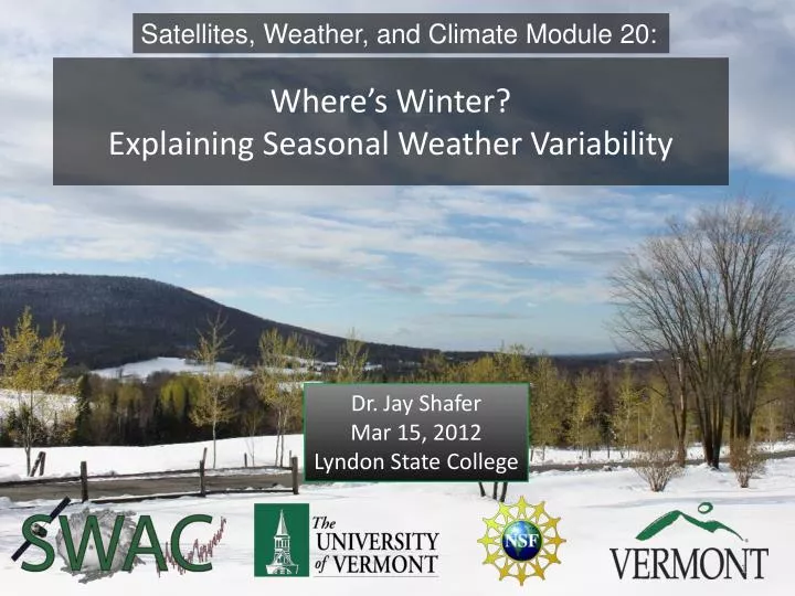 where s winter explaining seasonal weather variability