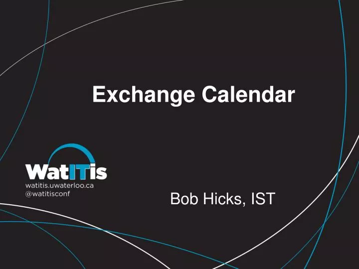 exchange calendar