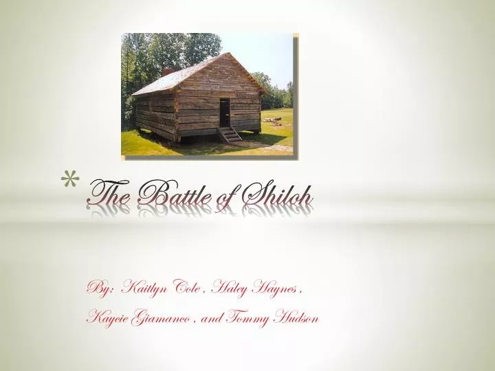 the battle of shiloh