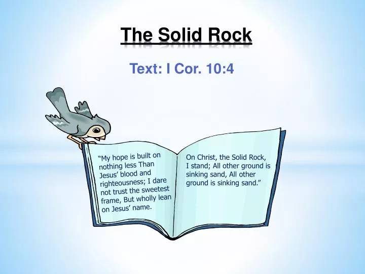 the solid rock