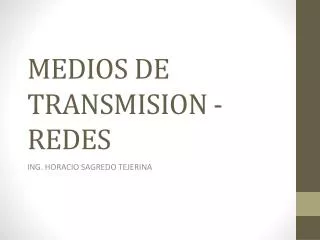 medios de transmision redes