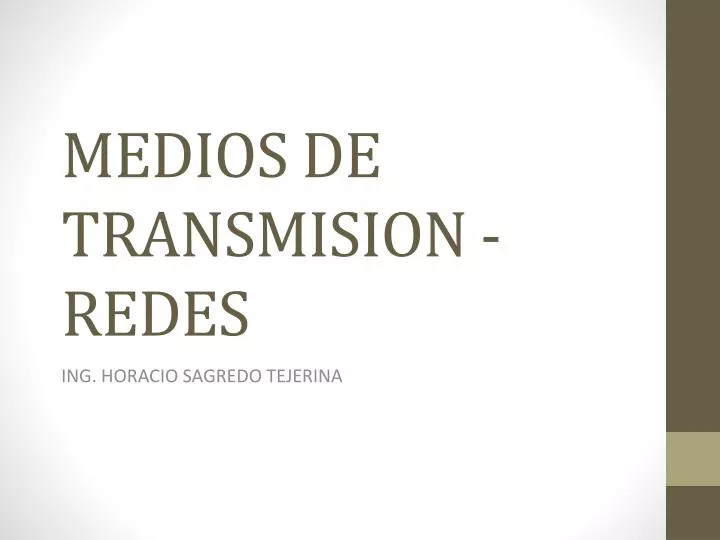 medios de transmision redes