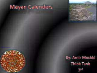 Mayan Calenders