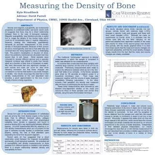 Measuring the Density of Bone