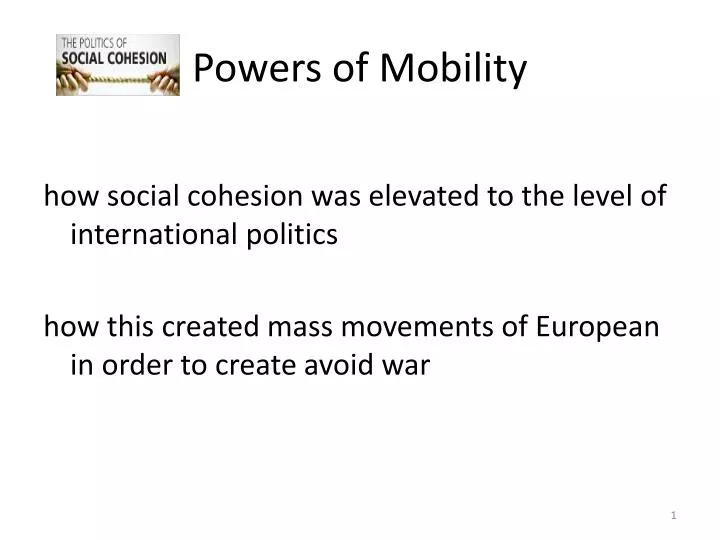 powers of mobility