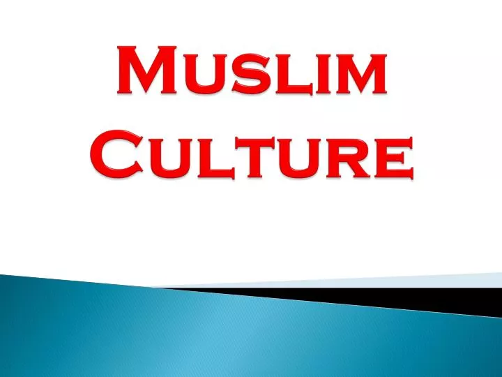 muslim culture
