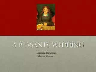 A Peasants Wedding
