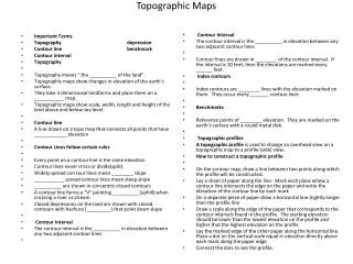 Topographic Maps