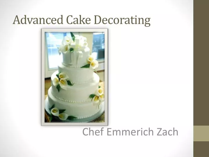 advanced cake decorating