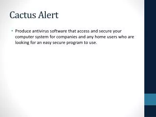 Cactus Alert