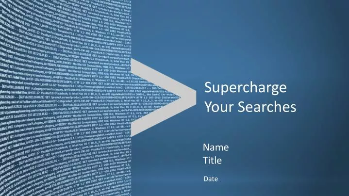 supercharge your searches
